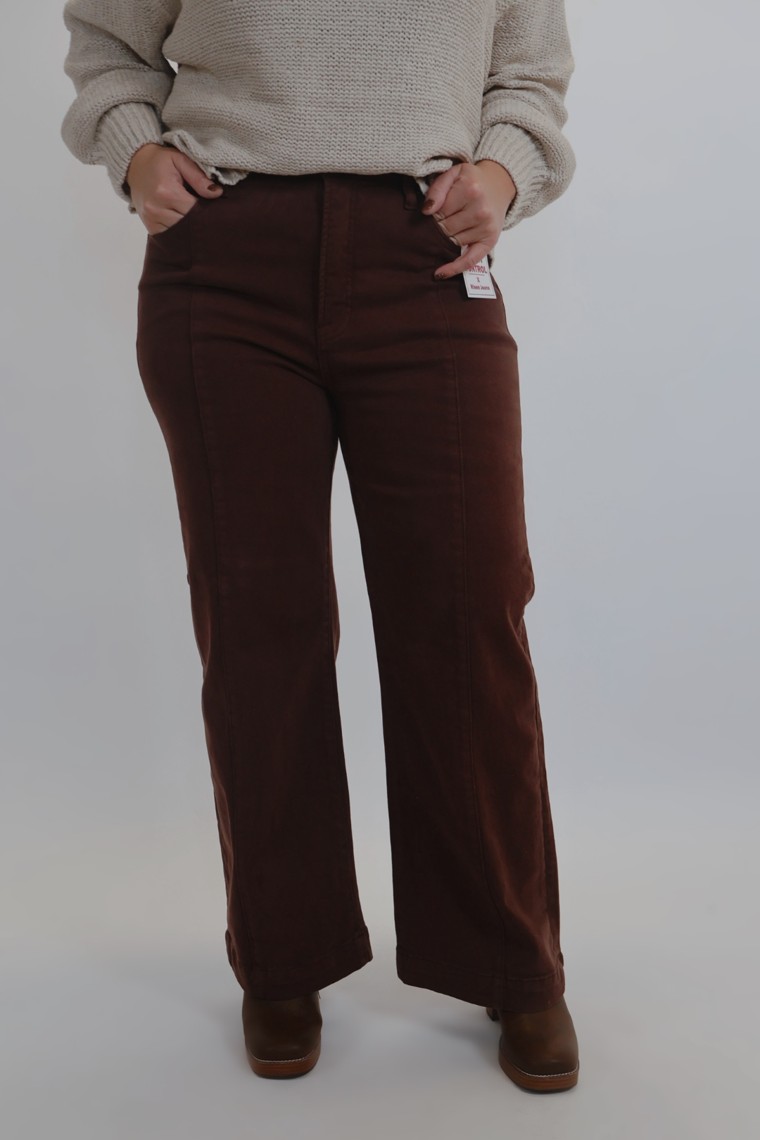 Pantaloni larghi Lennon Crop