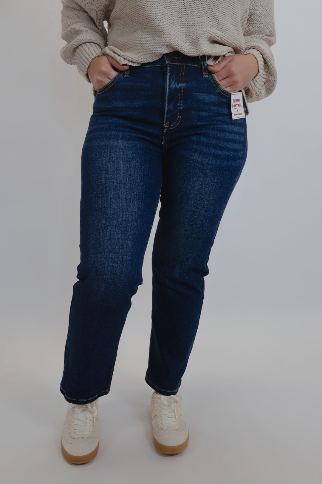Jeans a gamba dritta cropped Brynn