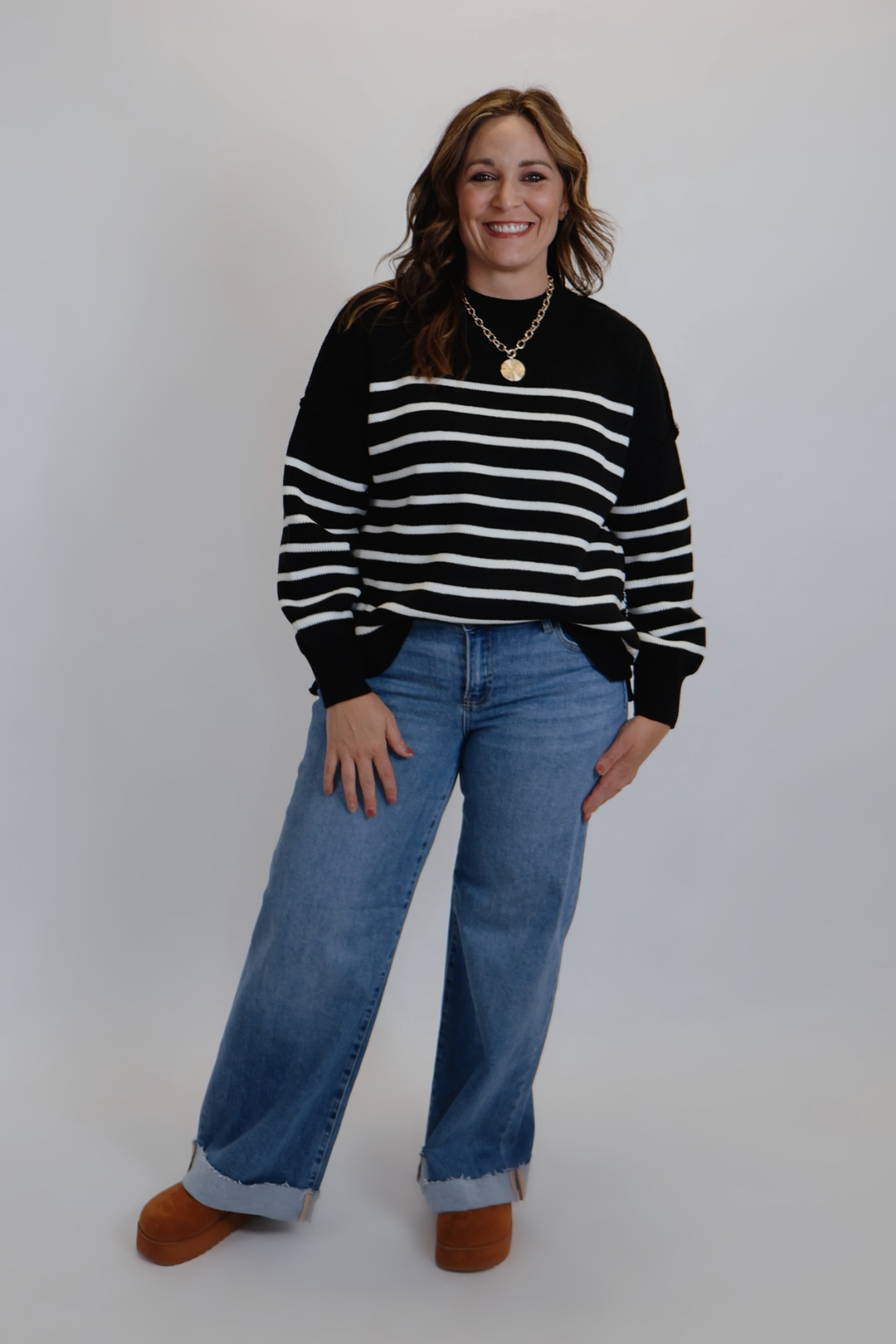 Maglione a righe City Stroll