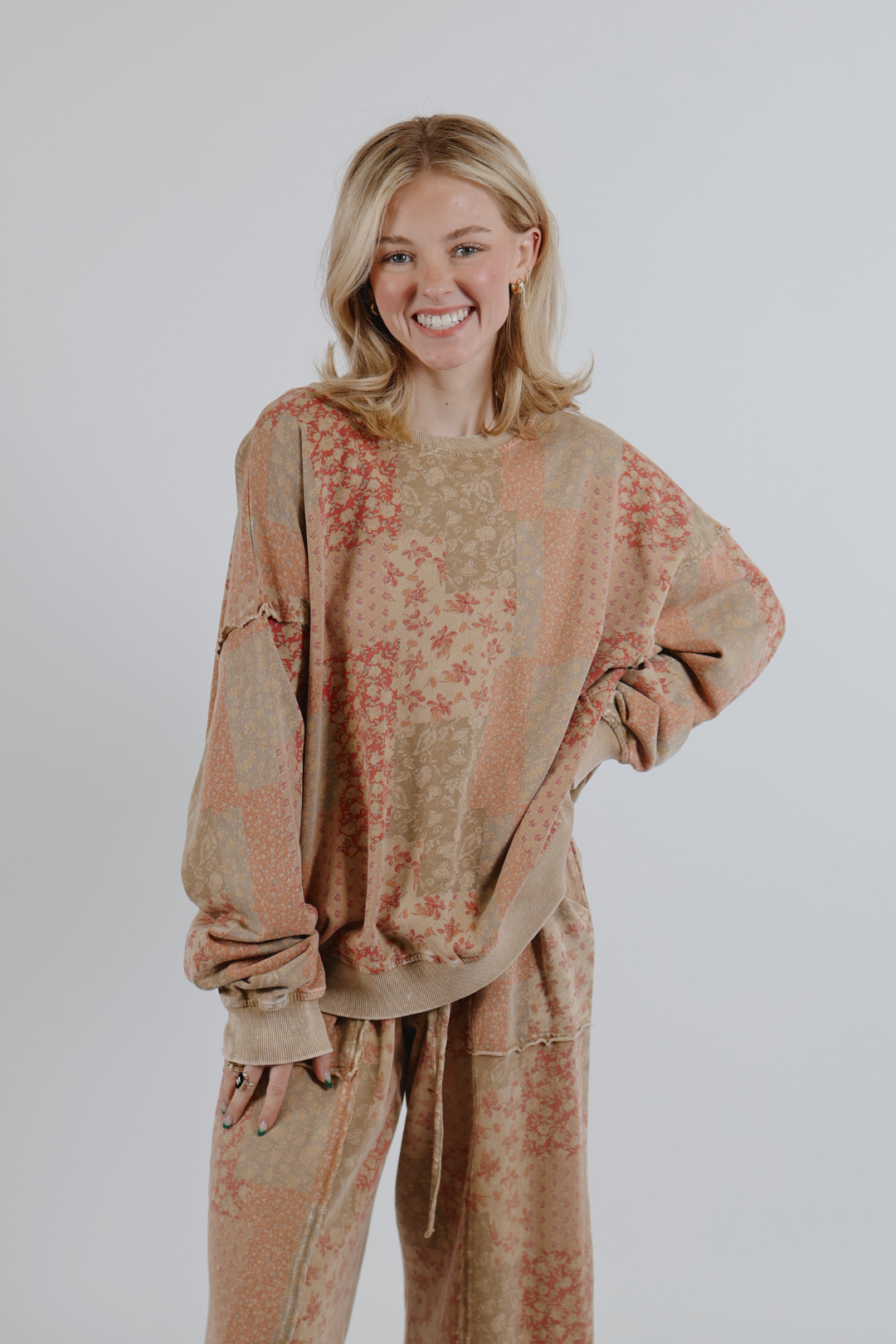 Pullover patchwork Soft Bloom