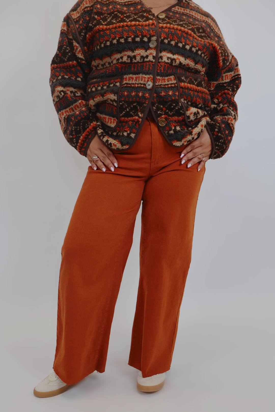 Pantaloni in twill Free Spirit