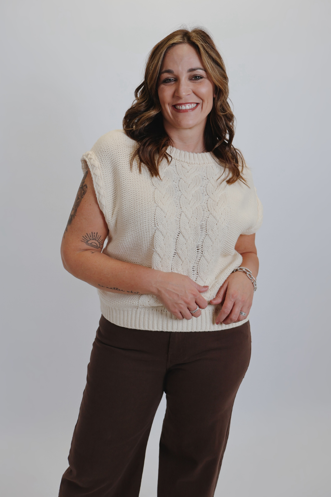 Maglione a trecce Autumn Luxe