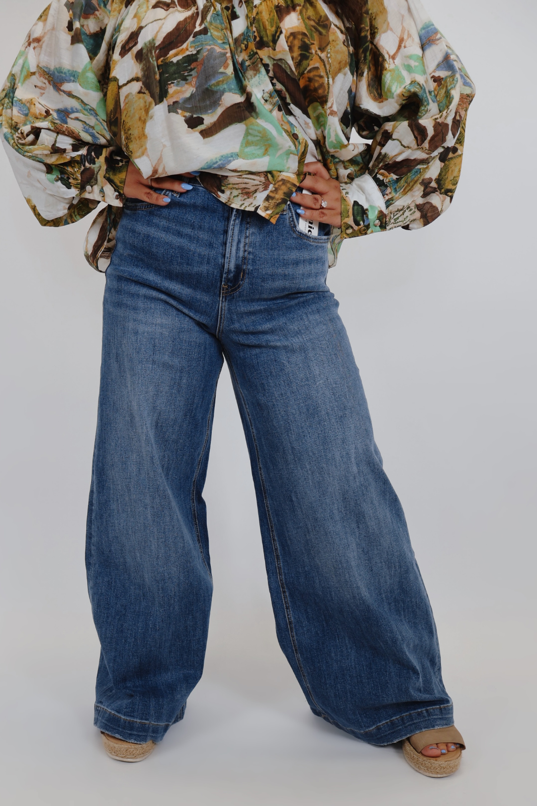 Jeans a gamba larga Camila